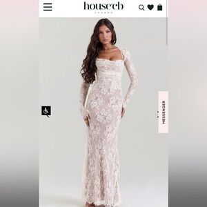 ARTEMIS Vintage Cream Lace Maxi Dress